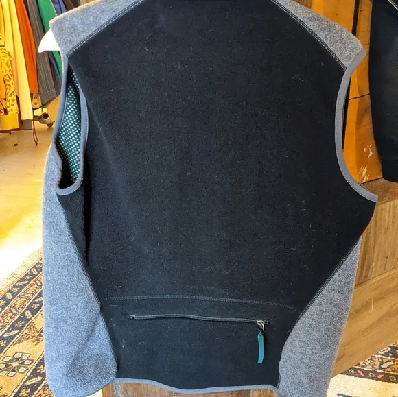 Vintage 2000 Patagonia Vest Full Zip Fleece Cycling Grey - Picture 7 of 15